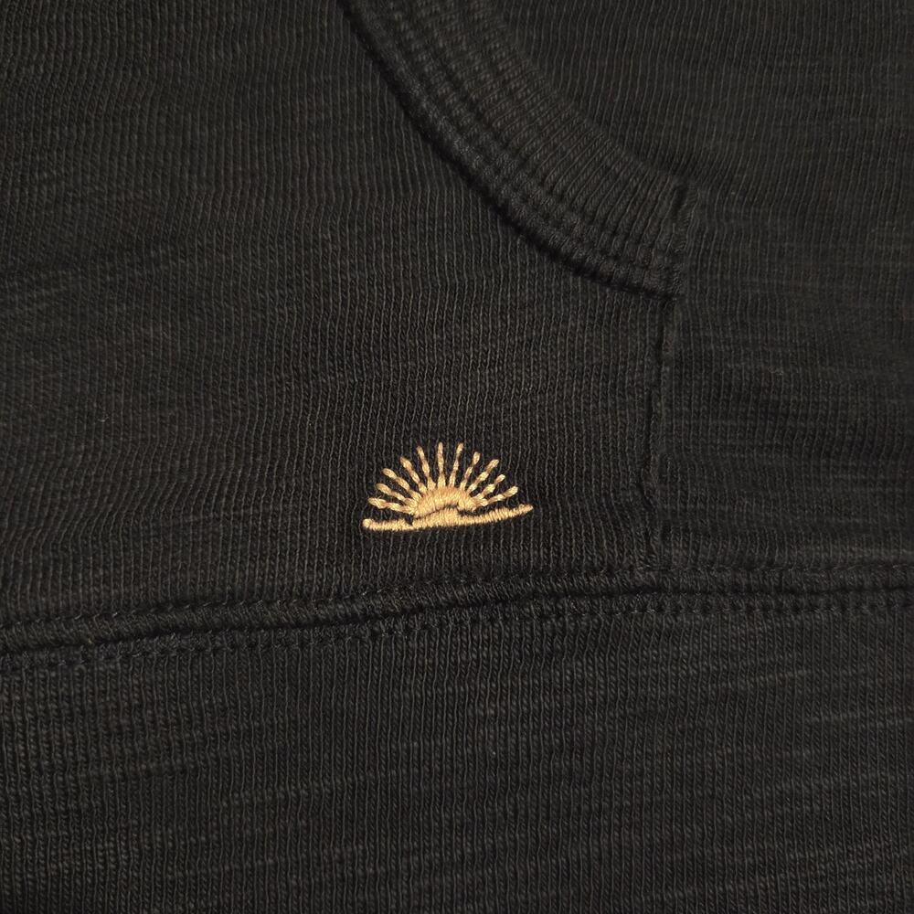 Faherty Sunwashed Hoodie Organic Cotton White Blue Stripe Sun Back - Picture 5 of 9